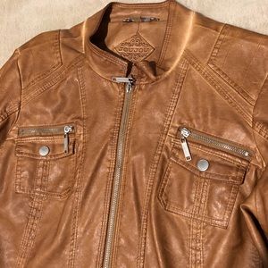 Jou Jou Distressed Moto Jacket 2X